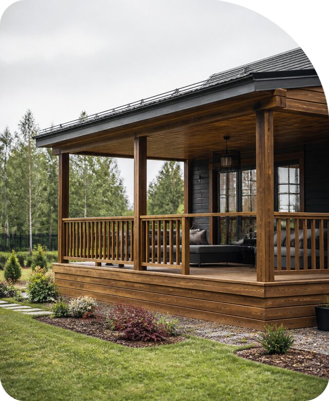 Терраса для дачи в Приморско-Ахтарске под ключ от 45621 р. | РадиДОМА-Прр